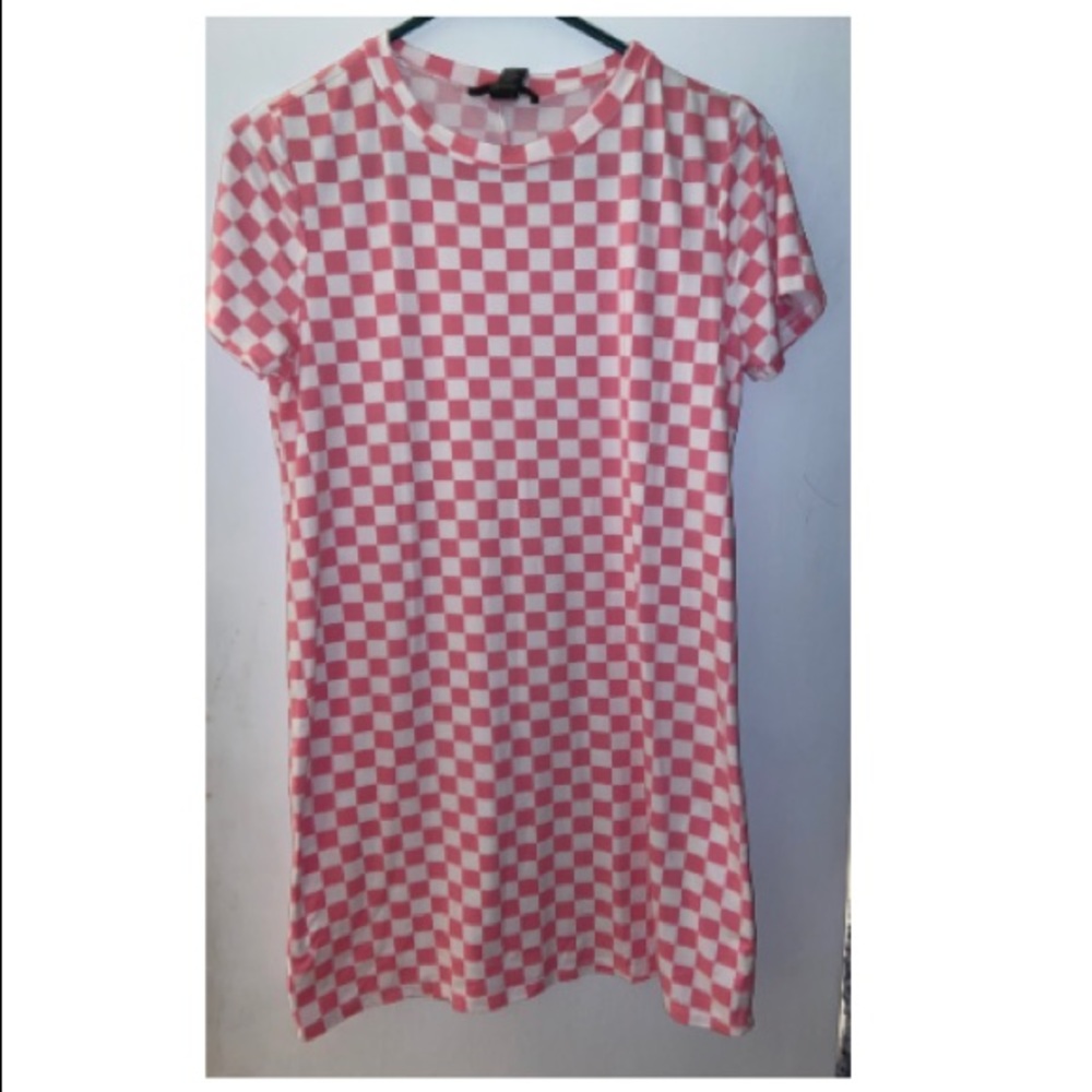 Checkered Pink Dress